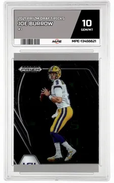 2021 PRIZM DRAFT PICKS #3 JOE BURROW MPE 10 GEM/MT — graded card up for auction