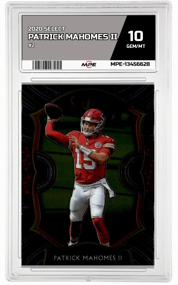 2020 SELECT #2 PATRICK MAHOMES II MPE 10 GEM/MT — graded card auctioned from the MPE vault