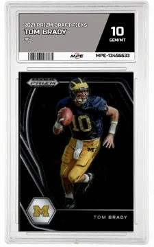 2021 PRIZM DRAFT PICKS #6 TOM BRADY MPE 10 GEM/MT — graded card up for auction