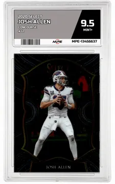 2020 SELECT CONCOURSE #22 JOSH ALLEN MPE 9.5 MINT+ — graded card up for auction