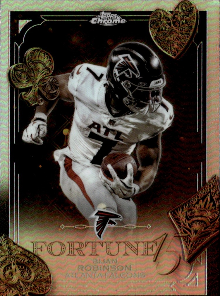 2025 Topps Chrome Bijan Robinson graded slab