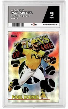 2026 TOPPS TITANS OF THE GAME #TOG-14 PAUL SKENES MPE 9 MINT — graded card up for auction