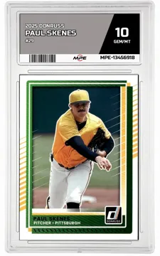 2025 DONRUSS #29 PAUL SKENES MPE 10 GEM/MT — graded card up for auction