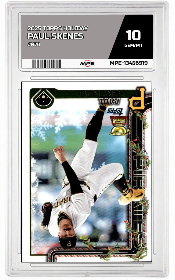 2025 TOPPS HOLIDAY #H70 PAUL SKENES MPE 10 GEM/MT — graded card auctioned from the MPE vault