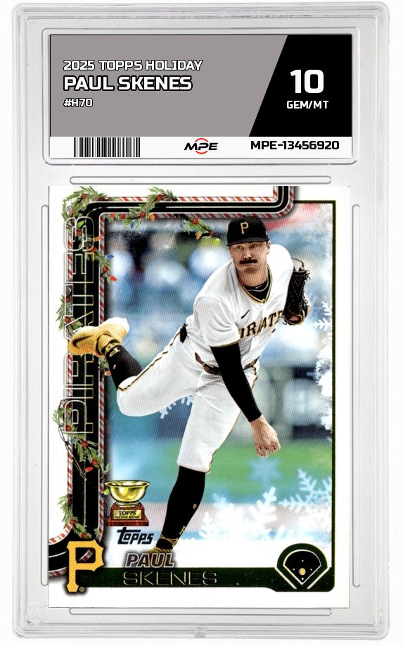 2025 TOPPS HOLIDAY #H70 PAUL SKENES MPE 10 GEM/MT — graded card auctioned from the MPE vault