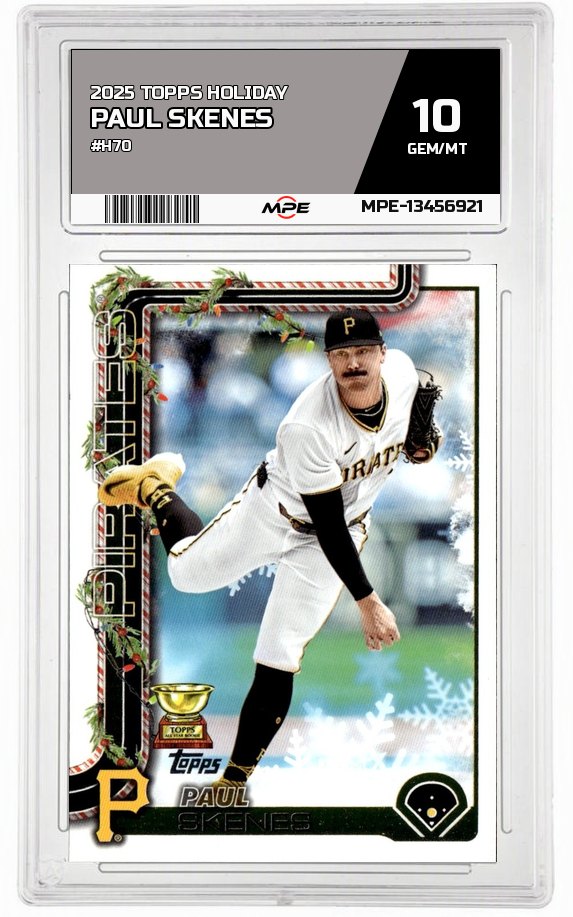 2025 TOPPS HOLIDAY #H70 PAUL SKENES MPE 10 GEM/MT — graded card auctioned from the MPE vault