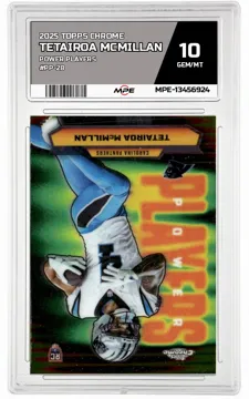 2025 TOPPS CHROME POWER PLAYERS #PP-28 TETAIROA MCMILLAN MPE 10 GEM/MT — graded card up for auction