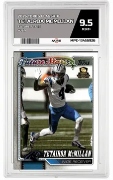 2026 TOPPS FLAGSHIP FUTURE STARS #269 TETAIROA MCMILLAN MPE 9.5 MINT+ — graded card up for auction