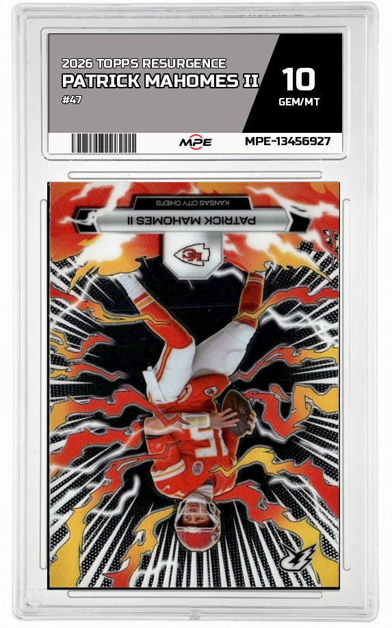 2026 TOPPS RESURGENCE #47 PATRICK MAHOMES II MPE 10 GEM/MT — graded card auctioned from the MPE vault