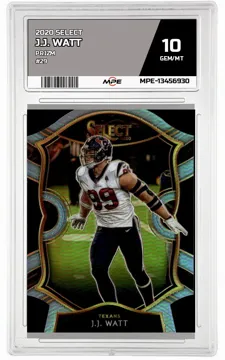 2020 SELECT PRIZM #29 J.J. WATT MPE 10 GEM/MT — graded card up for auction