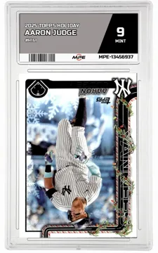 2025 TOPPS HOLIDAY #H161 AARON JUDGE MPE 9 MINT — graded card up for auction
