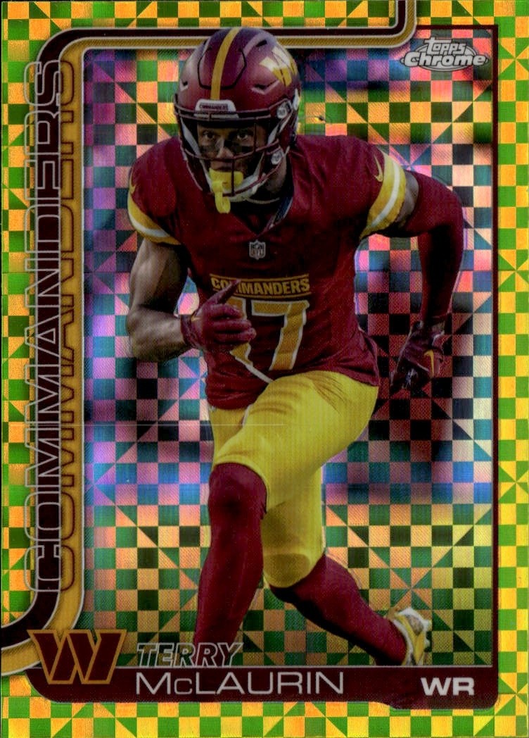 2025 Topps Chrome Terry McLaurin graded slab
