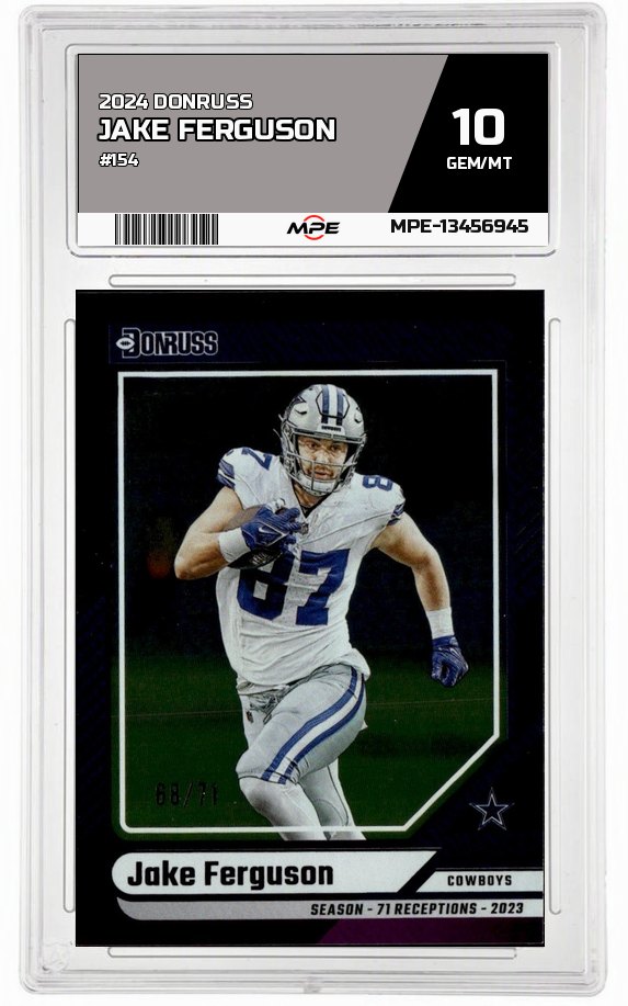 2024 DONRUSS #154 JAKE FERGUSON MPE 10 GEM/MT — graded card auctioned from the MPE vault