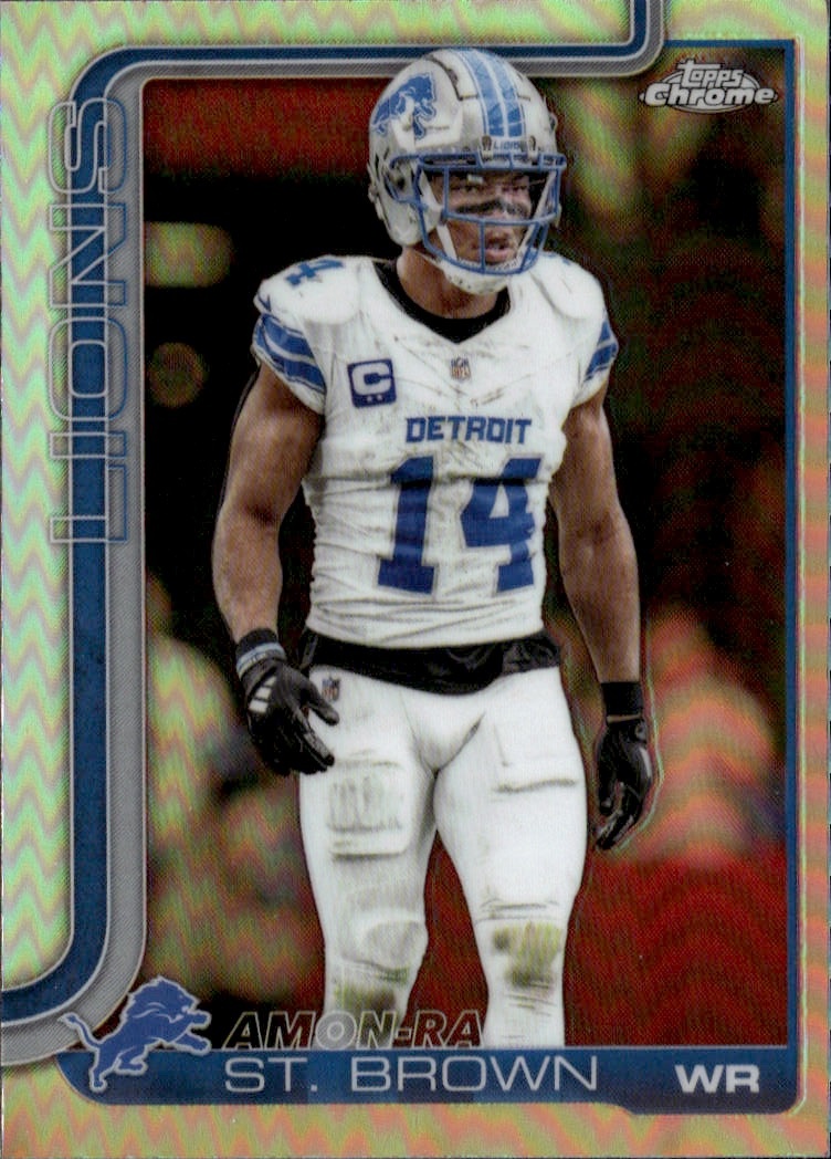 2025 Topps Chrome Amon-Ra St. Brown graded slab