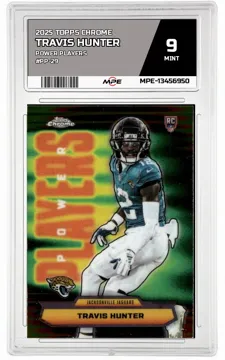 2025 TOPPS CHROME POWER PLAYERS #PP-29 TRAVIS HUNTER MPE 9 MINT — graded card up for auction
