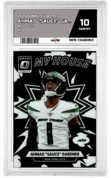 2025 DONRUSS OPTIC MY HOUSE #10 AHMAD "SAUCE" GARDNER MPE 10 GEM/MT — graded card up for auction