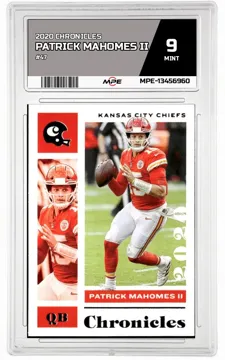 2020 CHRONICLES #47 PATRICK MAHOMES II MPE 9 MINT — graded card up for auction