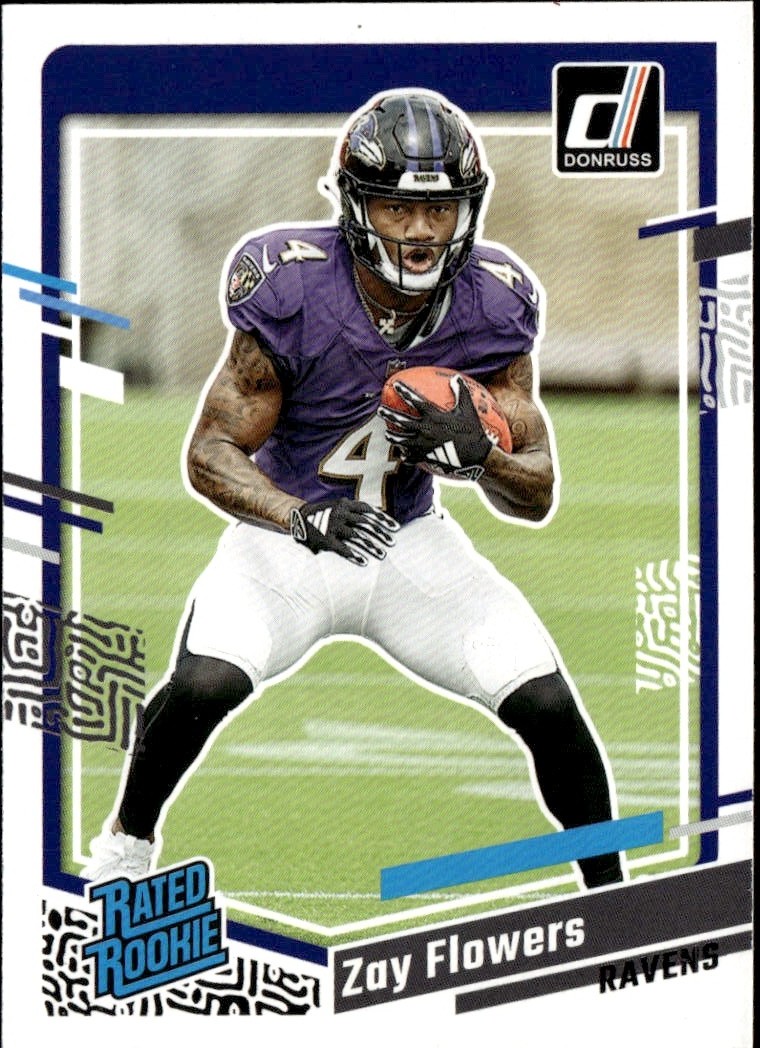 2023 Donruss Zay Flowers graded slab