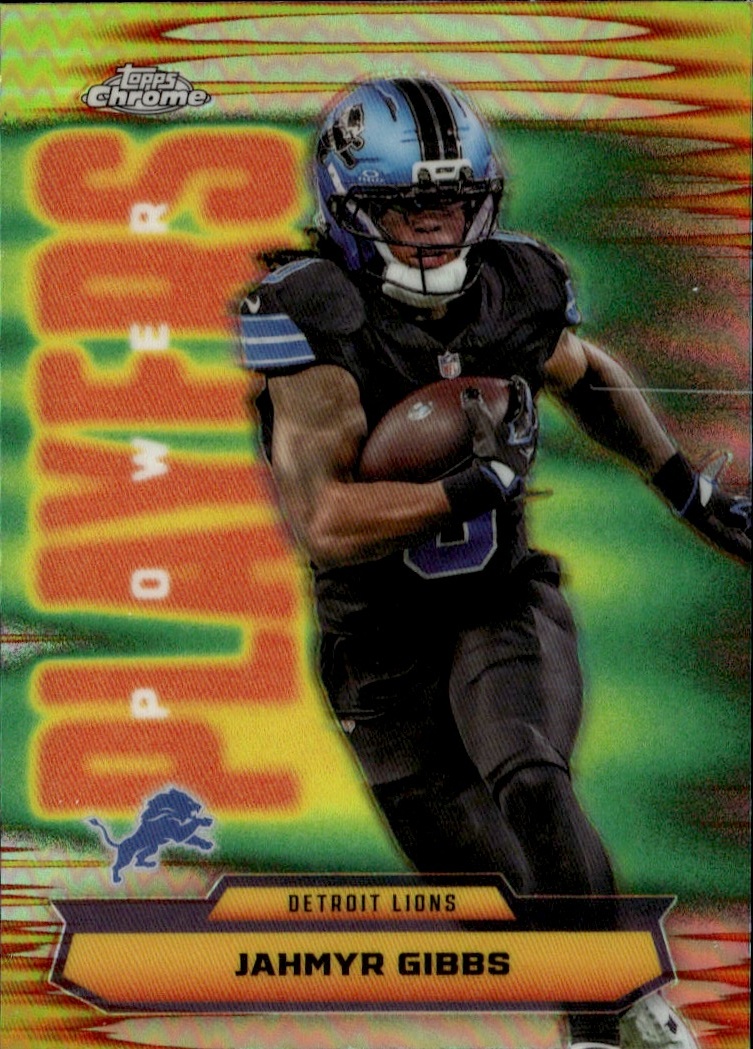 2025 Topps Chrome Jahmyr Gibbs graded slab