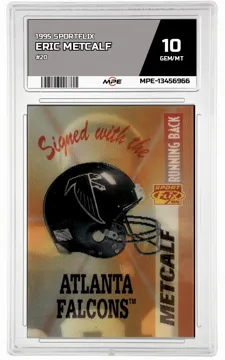 1995 SPORTFLIX #20 ERIC METCALF MPE 10 GEM/MT — graded card up for auction