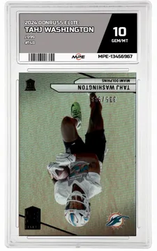 2024 DONRUSS ELITE /999 #148 TAHJ WASHINGTON MPE 10 GEM/MT — graded card up for auction