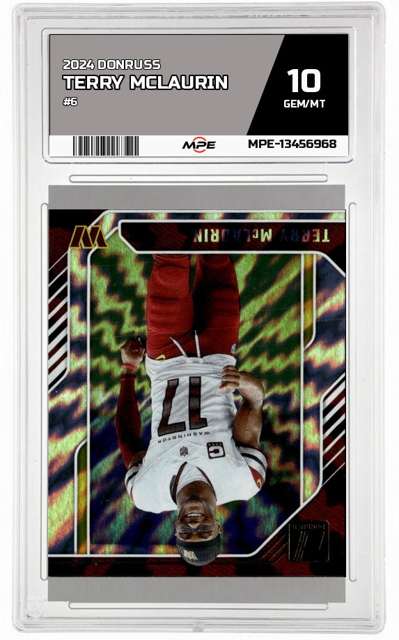 2024 DONRUSS #6 TERRY MCLAURIN MPE 10 GEM/MT — graded card auctioned from the MPE vault