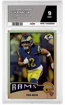 2025 TOPPS CHROME 1975 TOPPS-REFRACTOR #1975-19 PUKA NACUA MPE 9 MINT — graded card up for auction