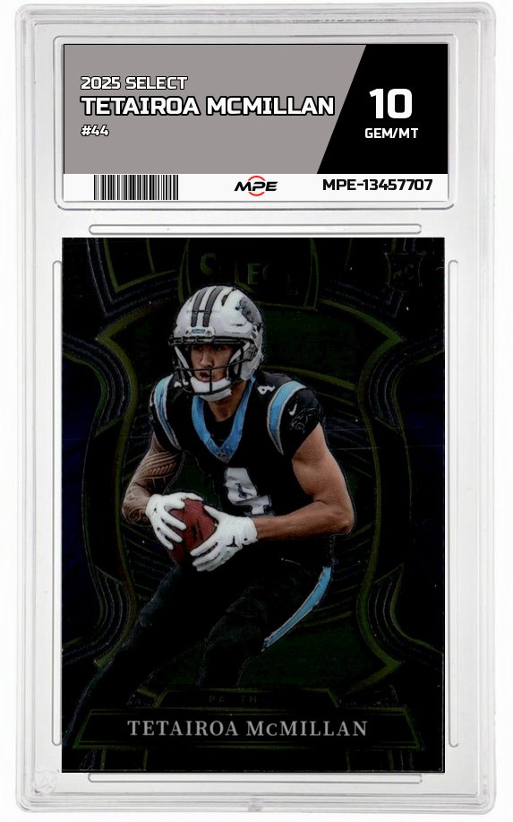 2025 SELECT #44 TETAIROA MCMILLAN MPE 10 GEM/MT — graded card auctioned from the MPE vault