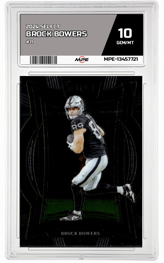 2024 SELECT #31 BROCK BOWERS MPE 10 GEM/MT — graded card auctioned from the MPE vault