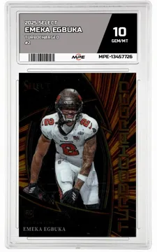 2025 SELECT Turbocharged #2 EMEKA EGBUKA MPE 10 GEM/MT — graded card up for auction