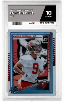 2025 DONRUSS OPTIC #265 EMEKA EGBUKA MPE 10 GEM/MT — graded card up for auction