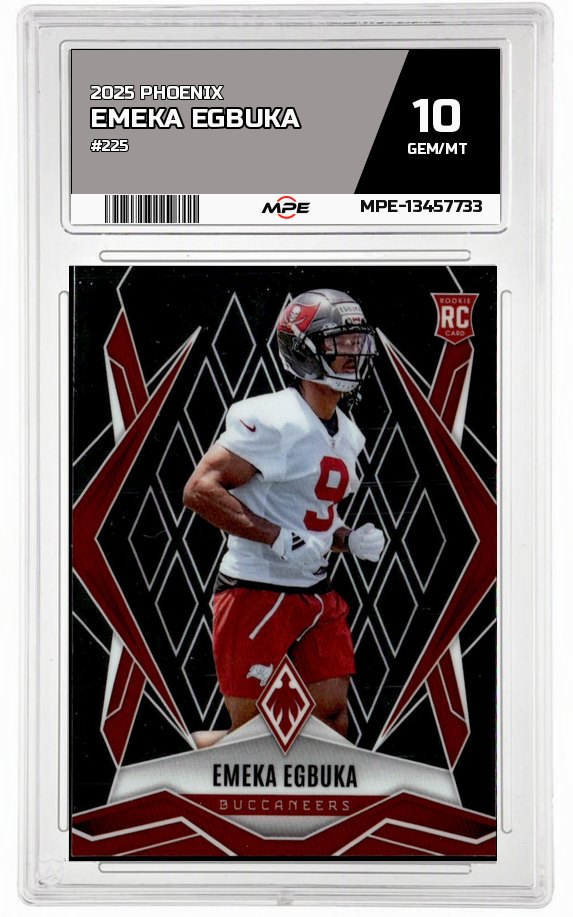 2025 PHOENIX #225 EMEKA EGBUKA MPE 10 GEM/MT — graded card auctioned from the MPE vault