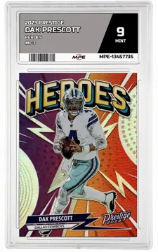 2023 PRESTIGE HEROES #H-3 DAK PRESCOTT MPE 9 MINT — graded card up for auction