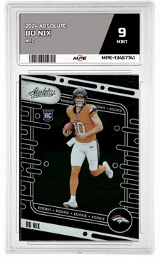 2024 ABSOLUTE #112 BO NIX MPE 9 MINT — graded card up for auction