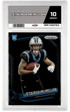 2025 PRIZM #311 TETAIROA MCMILLAN MPE 10 GEM/MT — graded card up for auction