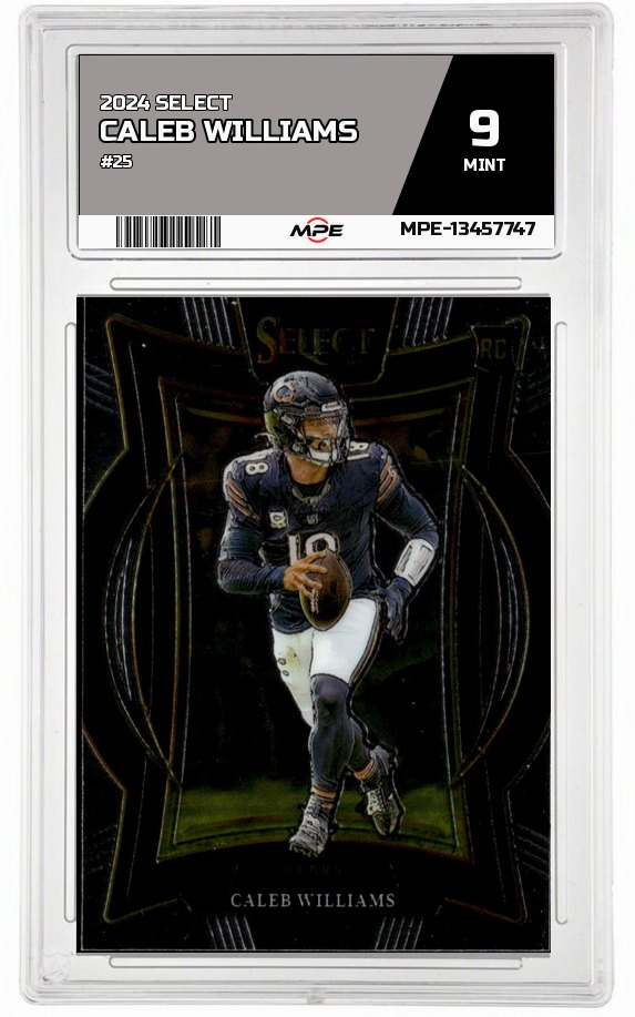 2024 SELECT #25 CALEB WILLIAMS MPE 9 MINT — graded card auctioned from the MPE vault