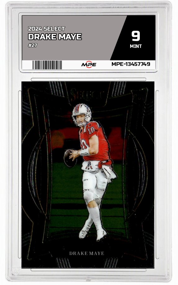 2024 SELECT #27 DRAKE MAYE MPE 9 MINT — graded card auctioned from the MPE vault