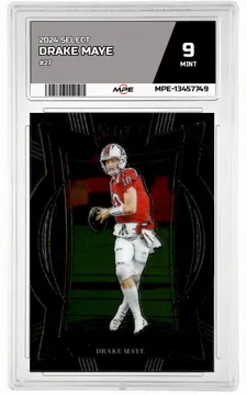 2024 SELECT #27 DRAKE MAYE MPE 9 MINT — graded card up for auction