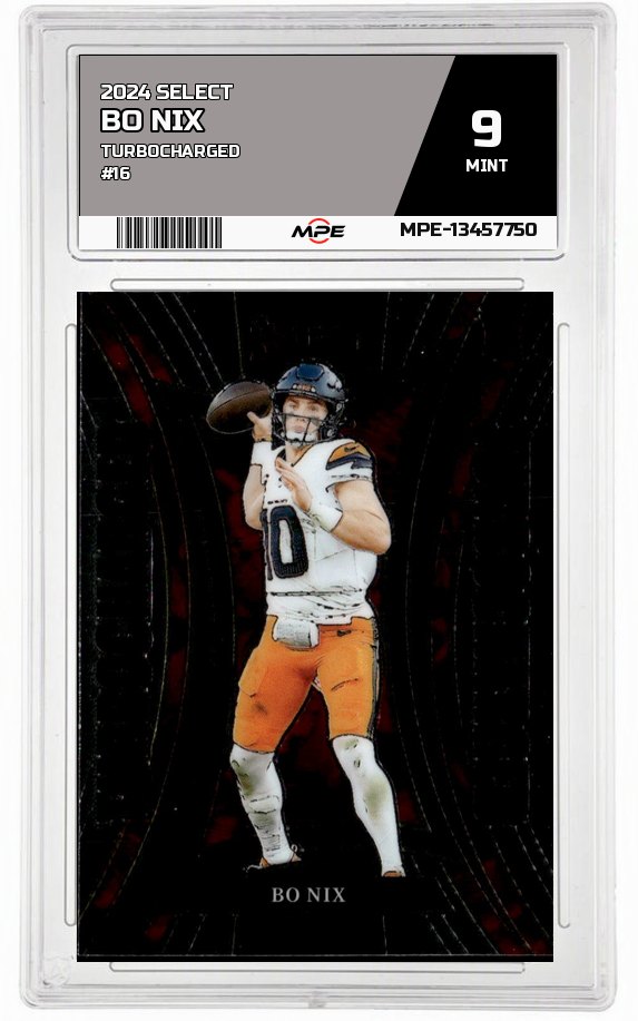 2024 SELECT TURBOCHARGED #16 BO NIX MPE 9 MINT — graded card auctioned from the MPE vault