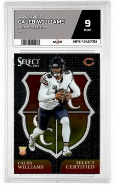2024 SELECT SELECT CERTIFIED #1 CALEB WILLIAMS MPE 9 MINT — graded card up for auction