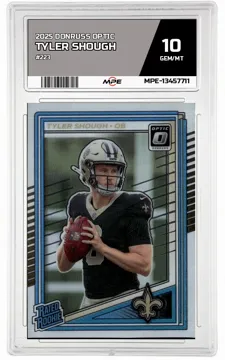 2025 DONRUSS OPTIC #223 TYLER SHOUGH MPE 10 GEM/MT — graded card up for auction