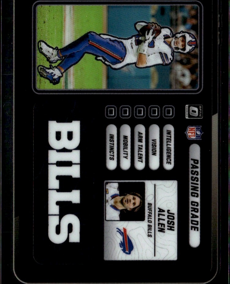 2025 Donruss Optic Josh Allen graded slab