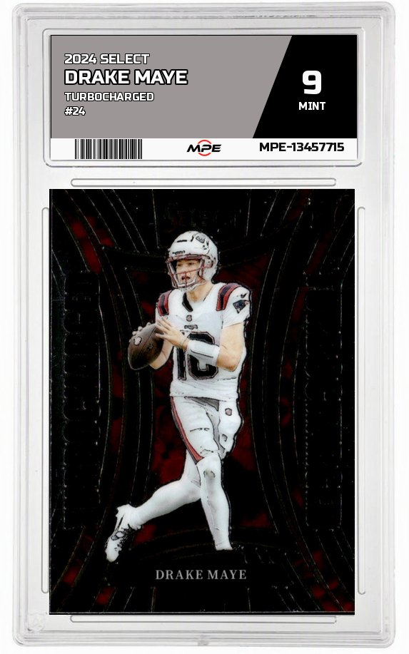 2024 SELECT TURBOCHARGED #24 DRAKE MAYE MPE 9 MINT — graded card auctioned from the MPE vault