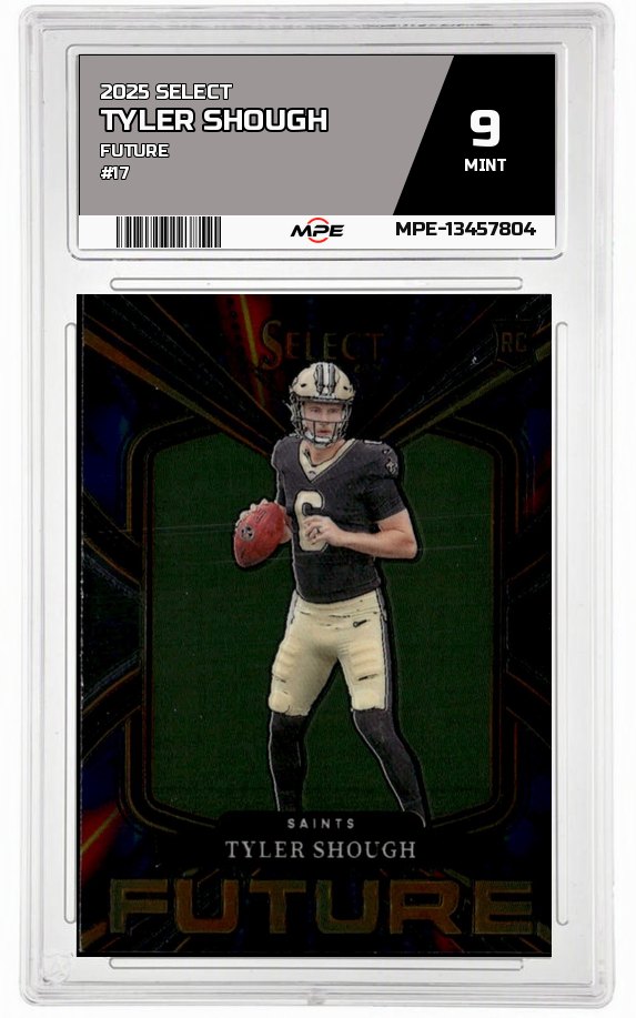 2025 SELECT FUTURE #17 TYLER SHOUGH MPE 9 MINT — graded card auctioned from the MPE vault