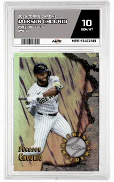 2026 TOPPS CHROME WRECKING CREW #WC-12 JACKSON CHOURIO MPE 10 GEM/MT — graded card up for auction