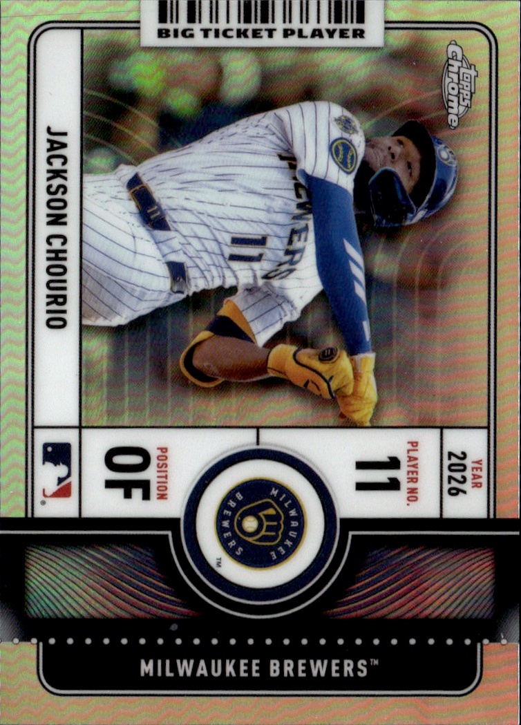 2026 Topps Chrome Jackson Chourio graded slab