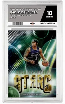 2026 TOPPS CHROME UPDATE STRATOSPHERIC STARS #ST-19 PAOLO BANCHERO MPE 10 GEM/MT — graded card up for auction