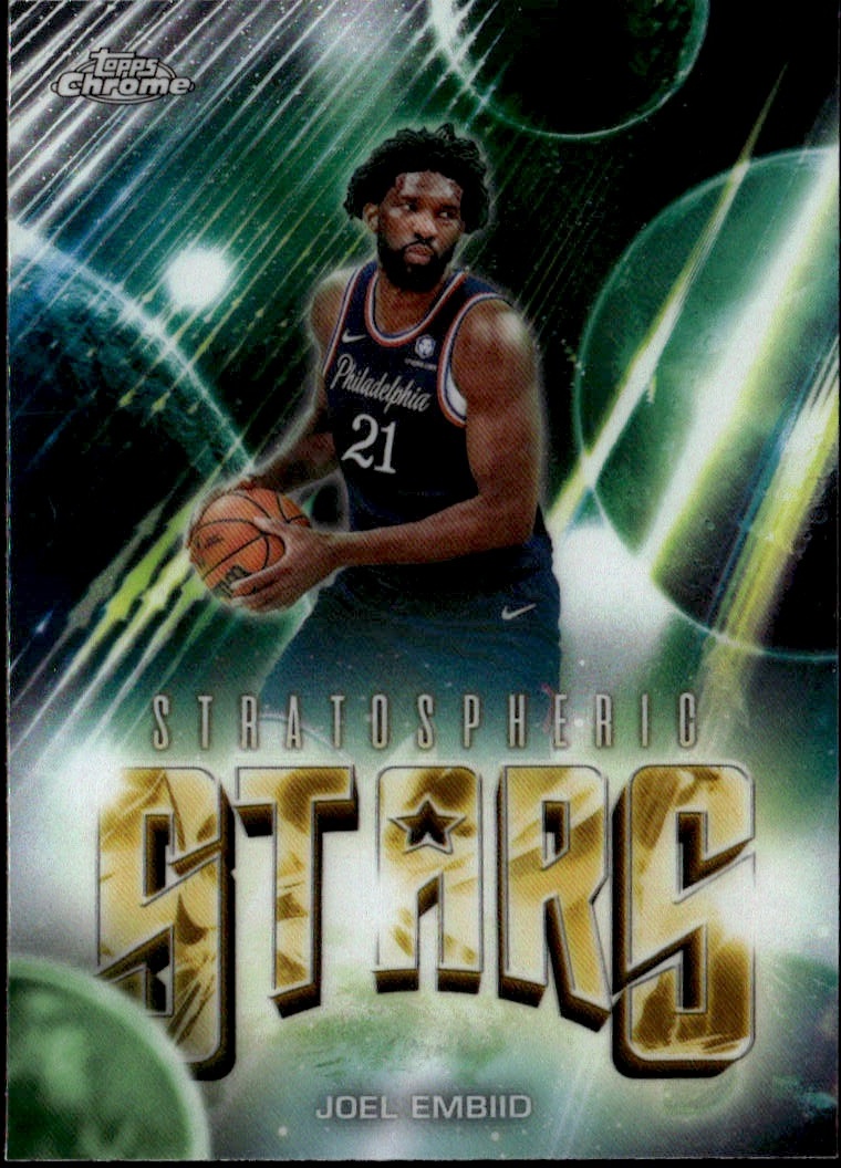 2025 Topps Chrome Update Joel Embiid graded slab