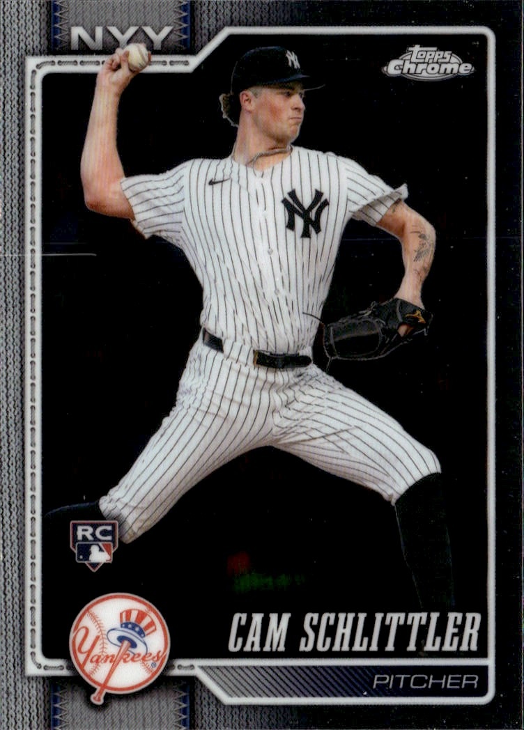 2026 Topps Chrome Cam Schlittler graded slab