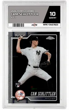 2026 TOPPS CHROME #262 CAM SCHLITTLER MPE 10 GEM/MT — graded card up for auction